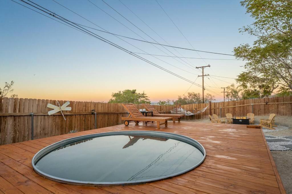 Palm Vista Retreat *Hot Tub/Cowboy Pool/Hammocks* Joshua Tree Exterior foto